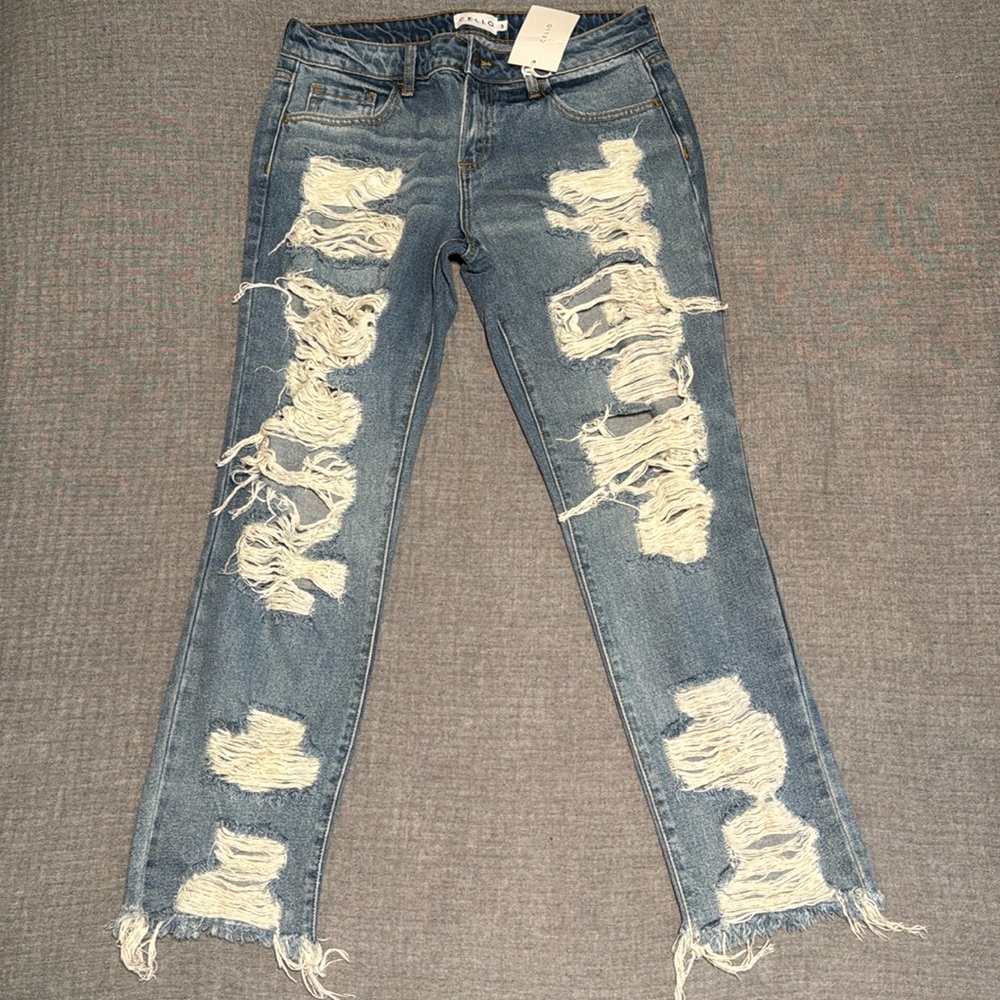 Cello distressed boyfriend jeans